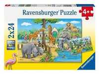 Ravensburger Kinderpuzzle - 07806 Willkommen Im Zoo - Puzzle Für Kinder Ab 4 Jahren,
