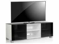 Vcm Holz Tv Lowboard Fernsehschrank Luxala Mit Rollen (Farbe: Weiß)