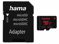 Hama Microsdxc 128Gb Uhs Speed Class 3 Uhs-I 80Mb/S + Adapter/Mobile