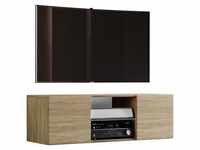 Vcm Holz Tv Wand Lowboard Fernsehschrank Jusa (Farbe: Sonoma-Eiche, Größe: 115)