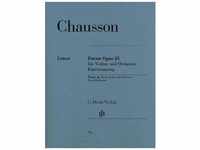 Poeme Für Violine Und Orchester Op.25, Klavierauszug - Ernest Chausson -...