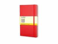 Moleskine classic Red Cover, Large Size, Squared Notebook, Kunststoff