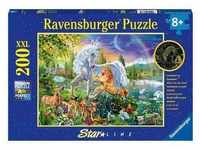Ravensburger Kinderpuzzle - 13673 Magische Begegnung - Einhorn-Leuchtpuzzle Für