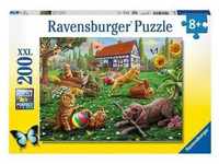 Ravensburger Kinderpuzzle - 12828 Entdecker Auf Vier Pfoten - Katzen Und Hunde-Puzzle