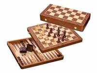 Philos Schach-Backgammon-Dame-Set, Feldgröße 50 Mm