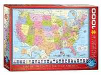 Karte Der Vereinigten Staaten Von Amerika (Puzzle)