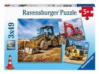 Ravensburger Kinderpuzzle - 05032 Baufahrzeuge Im Einsatz - Puzzle Für Kinder Ab 5