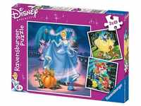 Ravensburger Puzzel-Set - Disney "Arielle, Schneewittchen und Aschenputtel", 3 x 49