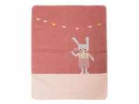 Baby-Decke Hase (70X90) In Rosa