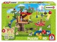 Schmidt Puzzle 40 - Farm World, Fröhliche Hunde (Kinderpuzzle)