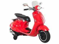 Elektrisches Kindermotorrad Als Vespa (Farbe: Rot)