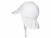 Sterntaler - Schirmmütze Baby Basic Mit Nackenschutz In Weiß, Gr.43