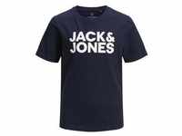 JACK & JONES - T-Shirt Jjecorp Logo In Navy Blazer, Gr.128