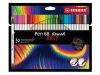 Filzstift Stabilo® Pen 68 Arty Brush 30Er-Pack