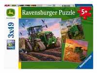 Ravensburger Kinderpuzzle 05173 - John Deere In Aktion - 3X49 Teile Puzzle Für