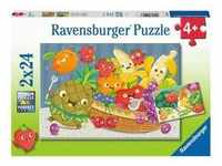 Puzzle Freche Früchte 2X24-Teilig