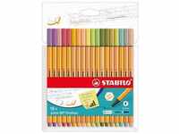Fineliner Stabilo® Point 88 Soft Color 18Er-Pack