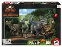 Schmidt Puzzle 100 - Neue Abenteuer, Das Velociraptor Rudel, 100 Teile (Puzzle)