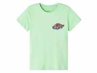 name it - T-Shirt Nkmvelix In Green Ash Gr.122/128, 122/128