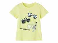 name it - T-Shirt Nmmzean In Sunny Lime, Gr.104
