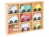 Figuren-Set Fahrzeuge In Holzbox