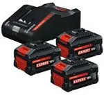 Akku-Starter-Set 3x EXBA18V-80 und EXAL18V-160 Ladeger&auml;t