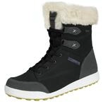 Damen Winterstiefel Echtleder mit Kunstfell Schwarz