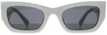 Miu Miu MU09WS 1425S0 wei&Atilde;&Yuml; dunkelgrau Sonnenbrille