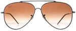 Ray-Ban Aviator Unisex Gunmetal Braun Gradient RB0101S Aviator Reverse