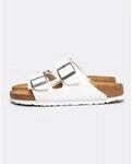 Birkenstock Arizona Birko Flor Wei&szlig; Schmale Sandalen
