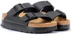 Birkenstock Arizona Flex Platform Damen Schwarz Schmal Sandalen