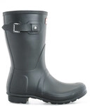 Hunter Original Short Wellington Boots f&uuml;r Damen in Schwarz