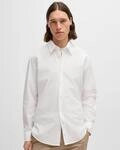 BOSS Orange Relegant 6 Herren Regular-Fit Hemd aus Baumwoll-Popeline mit Kent-Kragen