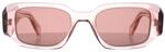 Prada PR17WS 19Q10D transparent Pfirsich hellbraun Sonnenbrille