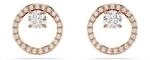 Swarovski 'Dextera' Damen Vergoldete Metall Ohrringe - Rose 5692263