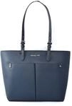 Michael Kors Blaue Kunstleder-Shopper Tasche