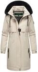 Navahoo Kaltwetterretter Damen Winter Parka mit Kunstfellkragen