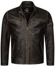 Rock Creek Lederjacke Dunkelbraun