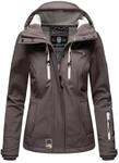 Marikoo Damen Softshelljacke &ndash; Kleine Zicke, warm mit Kapuze & Fleecefutter
