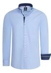Rusty Neal Overhemd Regular Fit Blau