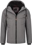Alessandro Salvarini Herren Winterjacke AS-331 mit Teddyfell & Kapuze
