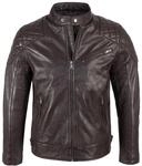 Rock Creek Lederjacke Dunkelbraun