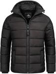 Arctic Seven Herren Steppjacke wind- und wasserabweisende Winterjacke mit Kapuze