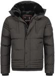 Alessandro Salvarini Herren Winterjacke AS-281 mit Teddyfell & abnehmbarer...