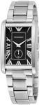 Emporio Armani AR1608 Rechteckig Schwarzes Zifferblatt Herrenuhr