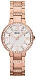 Fossil Virginia ros&eacute;gold Damen Armbanduhr ES3284