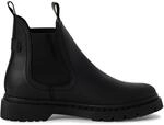 Tamaris Damen Klassische Chelsea-Stiefeletten aus schwarzem Leder