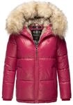 Navahoo Premium Damen Winterjacke Tikunaa &ndash; Puffer Look, Warm & Mit Kunstfellkragen
