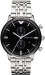 Emporio Armani AR0389 Chronograph Silber Uhr