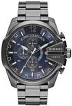 Diesel DZ4329 Mega Chief Chronograph Blau Zifferblatt Gunmetal Ion-plated Herrenuhr